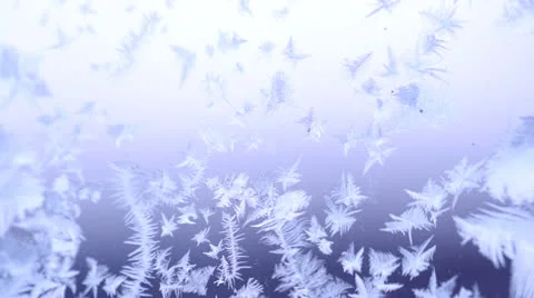 Frozen window Video stock 24939091