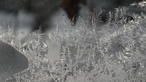 Frozen window Stock Footage 247622273