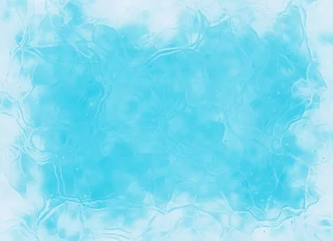 Frozen window ice blue frame backgrounds Stock Illustration