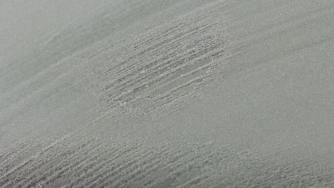 Frozen windshield and car wipers Stock Footage 123230662