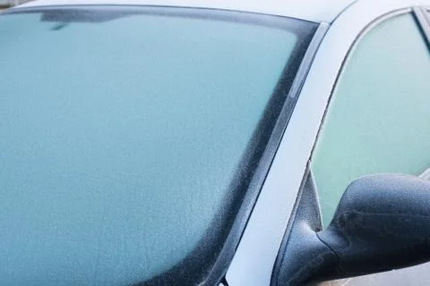 Frozen windshield Foto stock