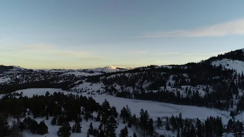 Frozen Winter Lake Stock Footage 101045473
