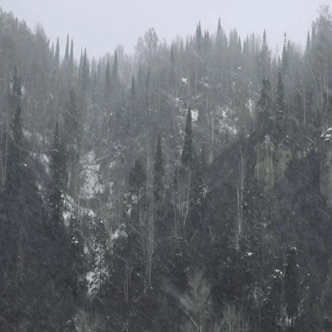 Frozen winter landscape Stock Footage 69121303