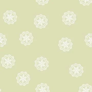 Frozen winter line seamless pattern Stock Illustration