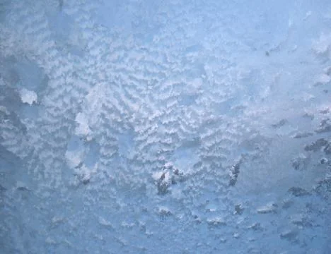 Frozen winter window Stock Photos