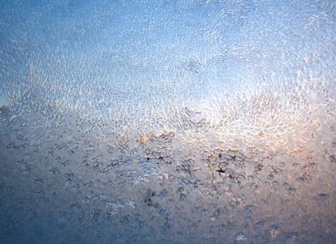 Frozen winter window Stock Photos