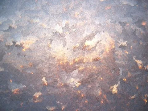 Frozen winter window Stock Photos