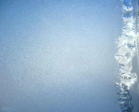 Frozen winter window Stock Photos