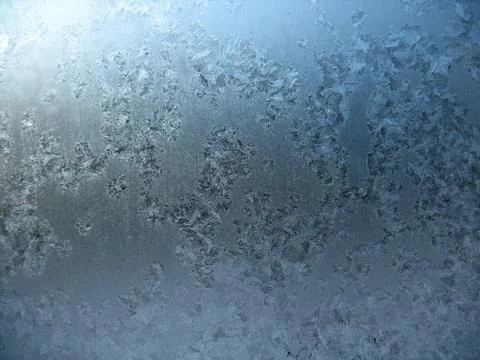 Frozen winter window Stock Photos