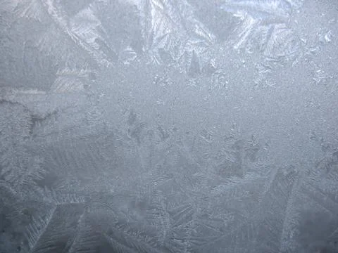 Frozen winter window Stock Photos