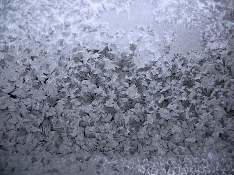 Frozen winter window Stock Photos