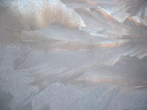 Frozen winter window Stock Photos