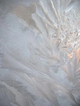 Frozen winter window Stock Photos