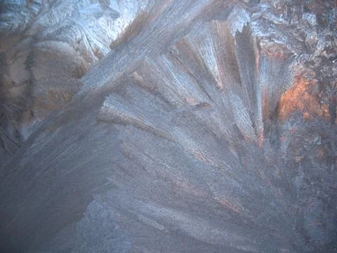 Frozen winter window Stock Photos