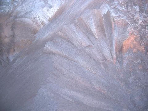 Frozen winter window Stock Photos