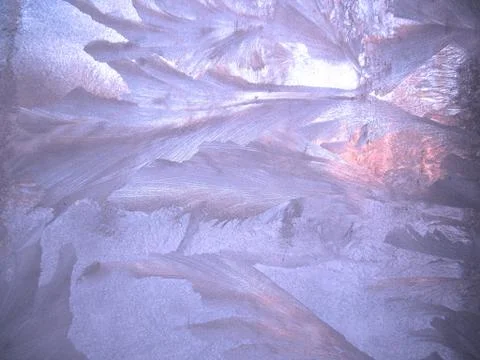 Frozen winter window Stock Photos