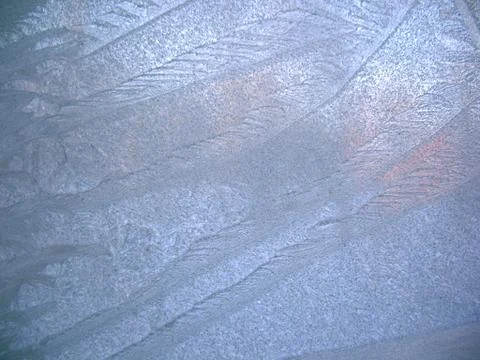 Frozen winter window Stock Photos