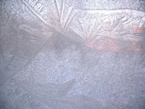 Frozen winter window Stock Photos