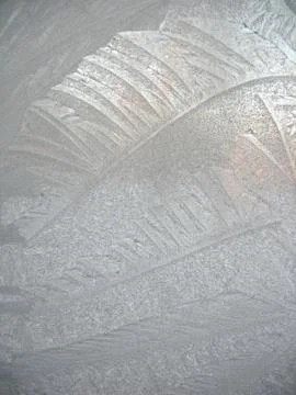 Frozen winter window Stock Photos