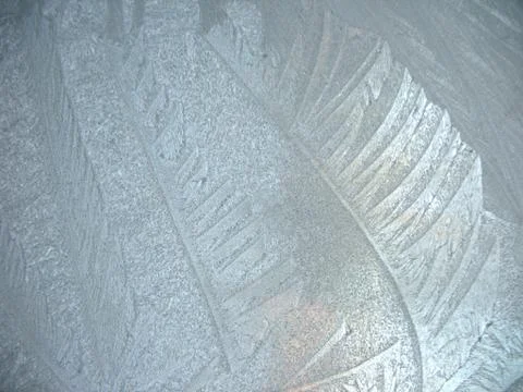 Frozen winter window Stock Photos