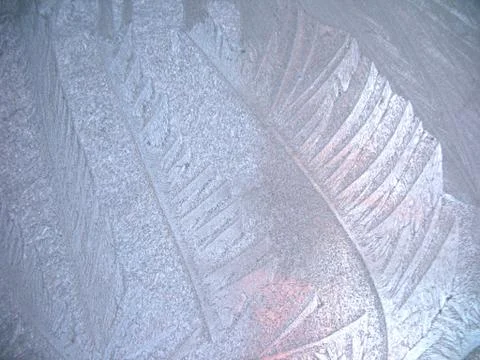 Frozen winter window Stock Photos