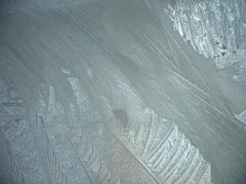 Frozen winter window Stock Photos