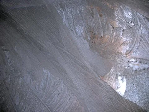 Frozen winter window Stock Photos