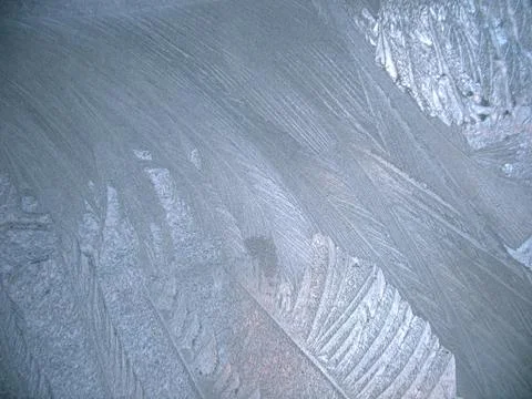 Frozen winter window Stock Photos