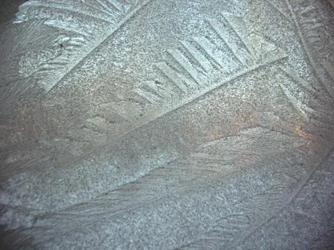 Frozen winter window Stock Photos