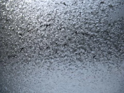 Frozen winter window Stock Photos