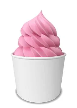 Frozen yogurt Stock Illustration
