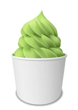 Frozen yogurt Stock Illustration