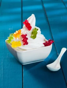 Frozen yogurt Stock Photos
