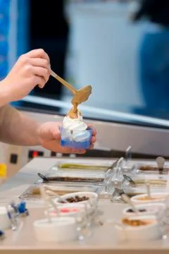 Frozen yogurt Stock Photos