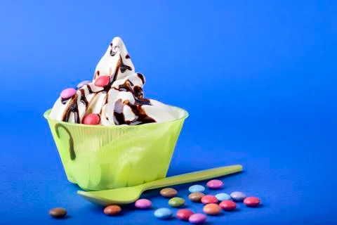 Frozen yogurt Fotos de archivo