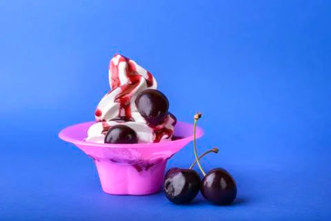 Frozen yogurt Stock Photos