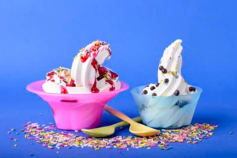 Frozen yogurt Stock Photos