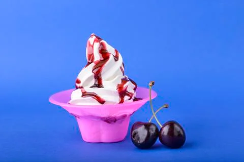 Frozen yogurt Stock Photos
