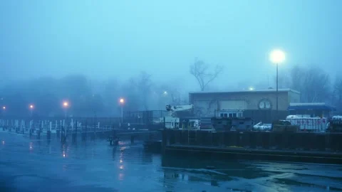 FrozenLakeHarbor Stock Footage 264122383