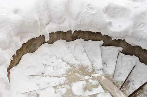 Frozens steps Stock Photos