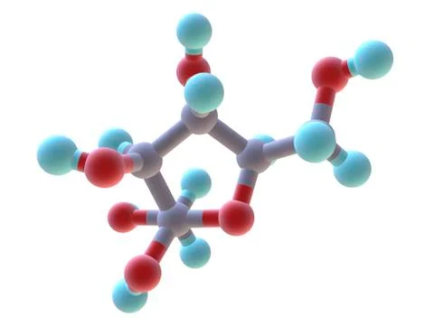 Fructose molecule Stock Illustration