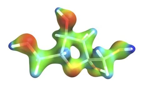 Fructose molecule Stock Illustration