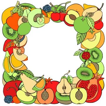 Fruit and berry Stock Illustration
