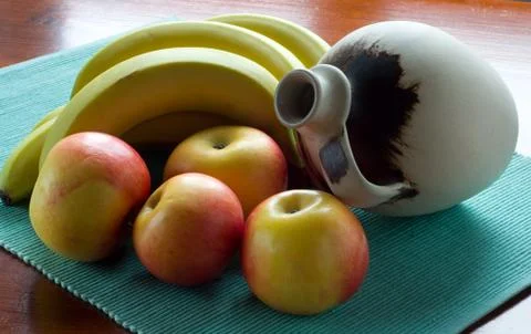 Fruit and jug Stock Photos