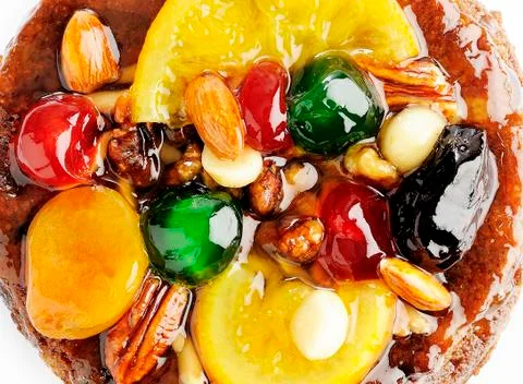 Fruit and Nut Cake Stock Photos