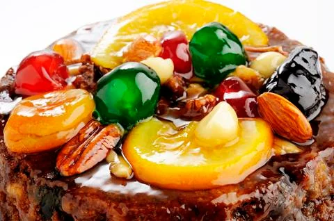 Fruit and Nut Cake Stock Photos
