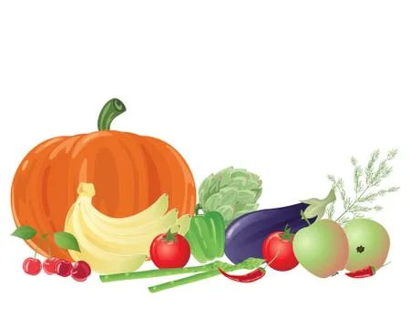 Fruit and veg Stock Illustration