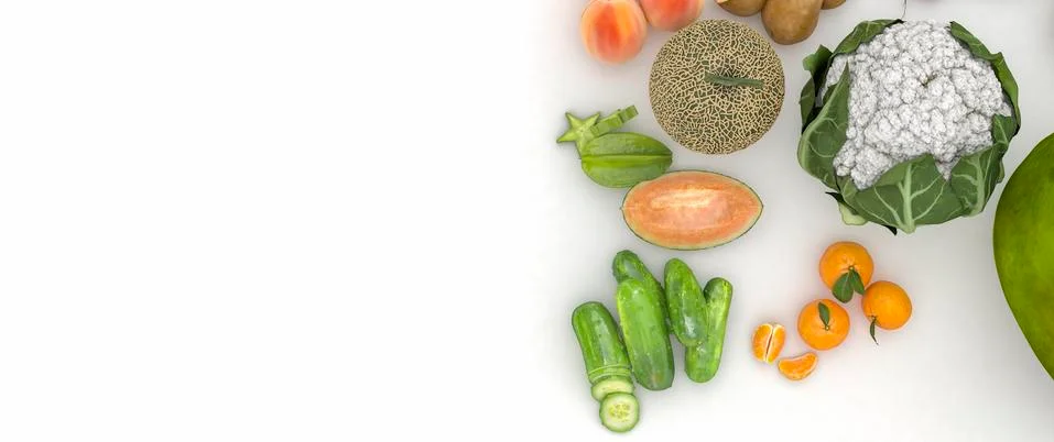 Fruit and vegetable Stock Illustration