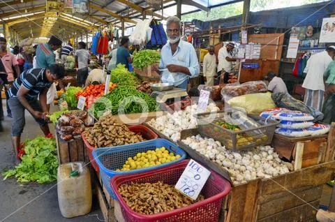 The fruit and vegetable section of the FoSE Market in Colombo, Sri ...