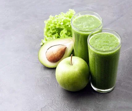 Fruit and vegetable smoothie. Foto stock